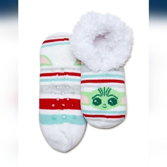 New Star Wars The Mandalorian,Holiday Slipper Socks - Picture 1 of 3